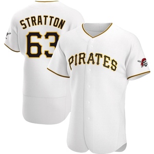 Hunter Stratton Men's Nike Black Pittsburgh Pirates Alternate Replica Custom Jersey Size: Extra Large