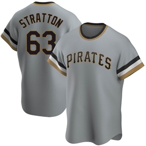 Hunter Stratton Men's Nike White Pittsburgh Pirates Home Authentic Custom Jersey