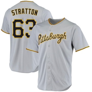 Hunter Stratton Men's Nike White Pittsburgh Pirates Home Authentic Custom Jersey