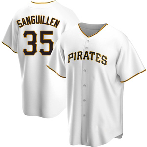 Manny Sanguillen Signed Pittsburgh Pro-Edition Yellow Baseball Jersey — RSA